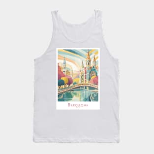 vintage Barcelona Spain Radiance Tank Top